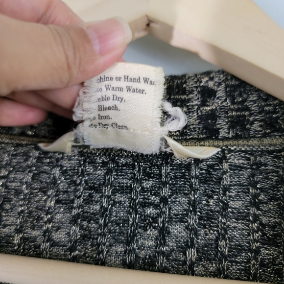 Exclusively MISOOK Marled Black Sparkle Button-Up Long Sleeve Collared Jacket XL - Picture 12 of 12